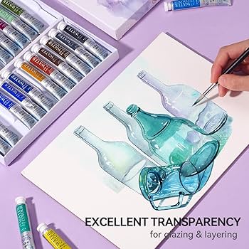 水彩絵具 チューブ 大量 Amazon | LIGHTWISH プロの水彩絵の具チューブセット
